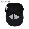 [HATLANDER] casquettes de baseball crâne broderie chapeaux hip hop relances à bord plat os gorra sport casquettes de relance pour hommes femmes unisexe