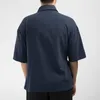 남자 셔츠 기모노 일본어하라 주쿠 남성 셔츠 리넨 레트로 원산지 스트리트웨어 카디건 아웃복 전통 오픈 스티치 셔츠