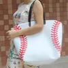 Blanks Cotton Canvas Softball Tote Bags Baseball Handbag Football Soccer Ball Bag With Hasps Closure Sports Package 17ht Zkk5921624