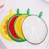 Uso de Banho de cozinha Toalhas de Microfibra Dos Desenhos Animados de Limpeza Absorvente Frutas Impressão Limpeza Limpeza De Pano Guardanapo Fruta Impressão Toalha de Mão