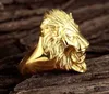 Lion Ring Animal New Classic 316l Unsex Vintage Gold Plated Hip Hop Jewelry Ring Size 610 US2358749