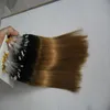 200g Micro Loop Human Hair Extensions T1b / 27 Ombre Micro Loop Ring Hair Remy Pre Bonded Hair Extension