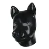 3D-Form Vollkopf Latex Hundemaske Gummihaube Unisex Fetisch Latex Hund BDSM Sklavenhaube sexy