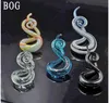 BOG-High Qaulity paire cintre d'oreille en verre jauges de poids bouchons d'oreille à torsion conique extenseur d'oreille bouchons de tunnel en verre