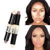 Merk Dubbel Gebruik Markeerstift Stick Crème Witening Concealer Fleuren Brozer Make-up Markeerstift Make-up glow kit