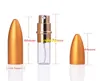 100pcs / parti 6ml bullet parfymflaska tomma påfyllningsbara aluminiumglas kosmetiska makeupflaskor glas doftflaskor