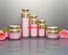 15 ml 30 ml 50 ml 100 ml vide acrylique rose or Essence pompe à vide bouteille maquillage crème pot vide cosmétique conteneur F060402