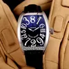 Crazy Hours 8880 CH COL DRM stalen kast zilveren wijzerplaat kleurnummermarkering automatisch herenhorloge zwarte lederen band horloges Hight Qualit246m