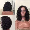 Black Women Curly Brazilian Virgin Hair Lace Front Wigs Human Hair Wigs Glueless with Baby Hair(14 inch with 150% density)