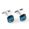 Crystal Cufflinks Cuff Links 여성용 남성 셔츠 드레스 정장 커프 단추 웨딩 보석 선물 선물 드롭 배송 170609