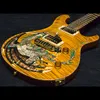 1999 Paul Smith Dragon 2000 #30 skrzypce Amber Flame Maple Top gitara elektryczna bez podstrunnicy, podwójna blokada Tremolo, oprawa z drewna