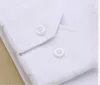 Weißes Herren-Hemd von Drees mit schmaler Passform und breitem Kragen, aus neuer Baumwolle, hochwertiges Chemise, formelles Sozial- und Bürohemd für Männer, Größe 8XL