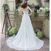 Enkla eleganta vita klänningar ruffle älskling en linje chiffong lång bröllopsfest brud klänningar för kvinnor bröllopsklänningar klänningar dh4226