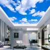 Blue Sky White Cloud Wallpaper Mural Living Room Bedroom Roof Ceiling 3d Wallpaper Ceiling Large Starry Sky Wallpaper70535601936884