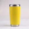 Paslanmaz Çelik Kupası 20 OZ Kupalar Seyahat Kupa Su Şişesi Bira Kahve Renkleri Bardak Kapaklı Araba Kupası Drinkware