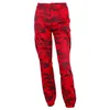 NCLAGEN 2017 New Women Autumn Fashion Camouflage Trousers Loose Harem Pants Autumn High Quality Casual Red Pant S M L