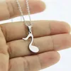 Everfast 10/Lot Musical Notes Edelstahl Charms Musik Anhänger Halsketten Frauen Musiker Mode Schmuck Zubehör Geschenk SN161