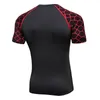 Camicia sportiva da uomo a maniche corte T-shirt da corsa da uomo ad asciugatura rapida Snake Gym Abbigliamento Fitness Top Uomo Maglia da calcio Rashgard