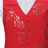 Casual Vest for Guys Bronzing Rose Print tyg Single Breasted Unique Mens Vest Mens Vests Men Vest Tops 8259605