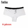 Funcicc Woman Bielizna Majtki Kobiety Bokserki Bawełniane Spodenki Panie Knickers Boyshort Dla Kobiet 6 Sztuk / partia