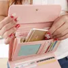 Womens Wallets Purses Plaid PU Leather metal crown Long Wallet Hasp cell Phone Pocket Card Holders ladies Wallets Purse Money Coin267w