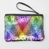 Mermaid Sequin Cosmetic Bag Glitter Makeup Coin Purse Evening Bling Storage Bags Toggle discoloration Handbag C4494