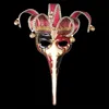 Lange Nase halbe Gesichtsmaske mit kleinen Glocken venezianischen Masquerade Masken für Weihnachten Halloween Tag Dekor liefert Mode 45wpa BB
