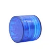 New type cigarette grinder 50mm four layer plastic flat grinder grinder