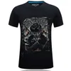 Verão homens camiseta 3D shorts dos desenhos animados camisa de luxo estéreo hip hop dos homens designer de camisetas soltas roupas dos homens calções t-shirt