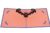 Bat gratulationskort halloween barn presentkort festliga festtillförselparti gynnar 3D pop -up -kort8257506