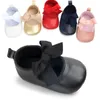 Zapatos para niñas recién nacidas PU Hebilla de cuero First Walkers Big Bow Summer Princesa Zapatos Boda Baby Girl Zapatos