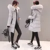 Women's Down & Parkas Warm Fur Fashion Hooded Quilted Coat Winter Jacket Woman 2021 Solid Color Zipper Coon Parka Plus Size 3XL Outwear C374