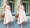 2020 New Cheap Mother Of The Bride Dresses Jewel Neck Sequins Crystal Satin Sash High Low Wedding Guest Dress Mother Dresses Prom Dresses