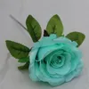 Fiori artificiali Bouquet di rose di seta Decorazioni per la casa di nozze Confezione da 50 pezzi 24 colori Seleziona HB-032