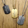 Philippians 4:13 STRENGTH Bible Verse Dog Tag Pendant Necklace Necklace in Stainless Steel - Silver، Gold، Black