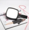 Ny klassisk högklassig akrylsmakeuphandtag spegel av hög kvalitet bärbar fåfänga spegel med presentförpackning kosmetiska tillbehör