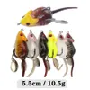 Yeni Gerçekçi Fare Yumuşak Yem 5.5 cm 10.5g 3D Yapay Kauçuk Fare Balıkçılık Kanca Spinner Lure