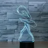 Abstractive 3D Optical Illusion Ballerina Ballet Girl Colorful Lighting Effect Touch Switch USB Powered LED Decoration Night Light6168620