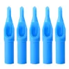 250 stks 3DT 5DT 7DT 9DT 11DT Wegwerp Tattoo Tips Blauw Steriele Nozzle Tip Plastic Voor Tattoo Permanente Make-Up Naalden tips