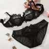 intimates bra set Sexy Lace Underwear Push Up brassiere Lingerie Transparent Bralette Women Bra Panties Set