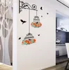 Nouveau populaire oiseau Cage décoration dessin salon TV fond décoration murale papier peint autocollant mural