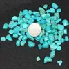 DingSheng Natural Green Turquoise Gravel Crystal Jade Quartz Tumbled Stone Ocean Minerals Chips For Gift Deco
