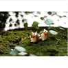 Figurine de hérisson Miniature, décoration pour mini jardin féerique, Micro paysage, dessin animé animal, artisanat en résine, 2 pièces, TNA028