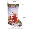 Christmas Stocking Gift Tassen Vilt Doek Kerstboom Sok Xmas Candy Storage Bag Feestelijke Feestartikelen Xmas Decorations Tas WX9-786