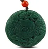 pendentif dragon sculpté en jade vert