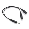 Kabel konwersji audio 3.5mm męski do żeńskich słuchawek jack splitter adapter audio kabel hurtownie 1000 sztuk / partia