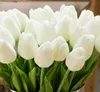 Tulip Artificial Flowers PU Wedding Decor Simulation Bride Bouquet Calla Real Touch Flores Para Home Garden GA79