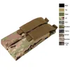 Outdoor Tactical MOLLE Double Magazine Pouch Bag Camouflage Pack Mag Holder Cartridge Clip Pouch Pistol NO11-542