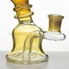 4.9" Hookahs Glass Water Pipe + Free Bowl Height 14mm Joint Banger Hanger Nail Bongs Dab Rigs Oil Rig Beaker 969