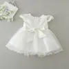 Ivory 2022 Baby Girl Holy Christening First Birthday Communion Dress Lace Beaded Party Cheap Toddler Pageant Dresses Flower Girls Dresses